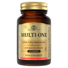Solgar Multi-One - One-a-Day Multivitamin Tablets - 30 Day Supply - for Energy, Immunity, Mental & Cognitive Health - Includes Vitamin B12, D2 & Pant