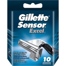 Gillette Sensor Excel Razor Blades for Men, Pack of 10 Refill Blades