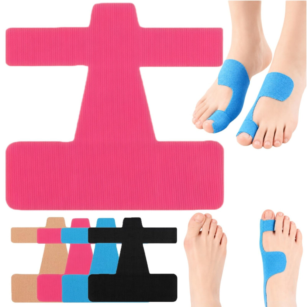 Wstaiutno Pre-Cut Bunion Corrector Kinesiology Tape, Breathable Hypoallergenic Latex-Free Tape, Bunion Relief Toe Correction Wrap For Daily Walking And Running