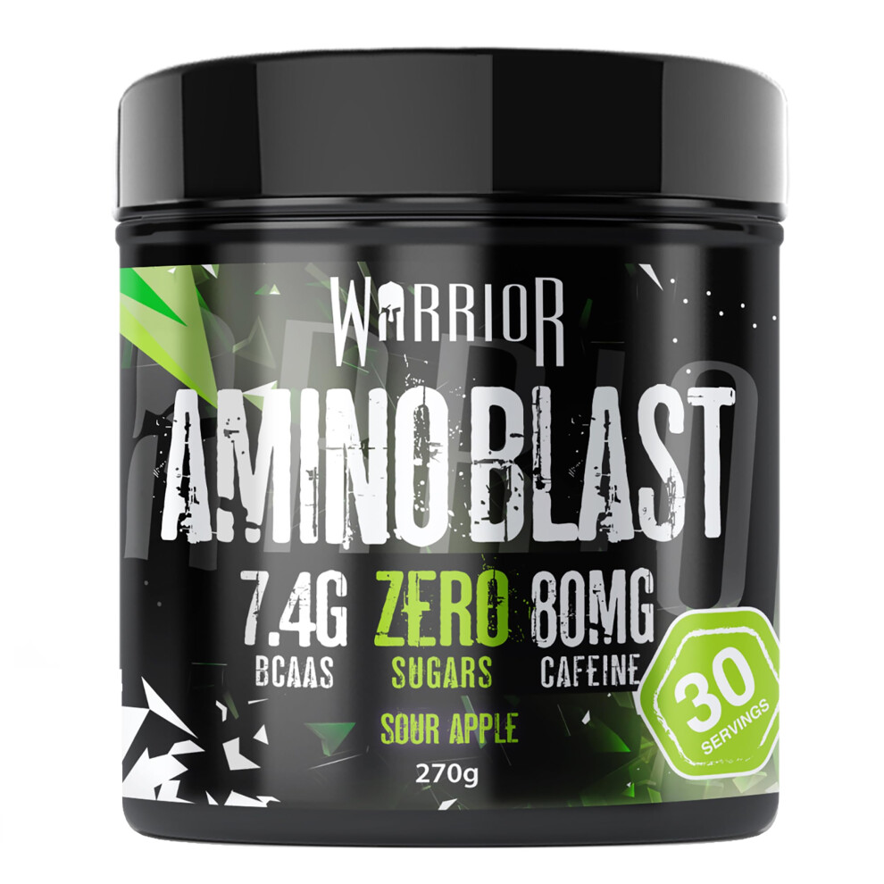 Warrior Amino Blast Bcaa Powder 270G – Fruit Salad Flavour, Bcaa Supplement For Muscle Recovery, Energy, Endurance, Hydration, Pre & Post Workout Nu