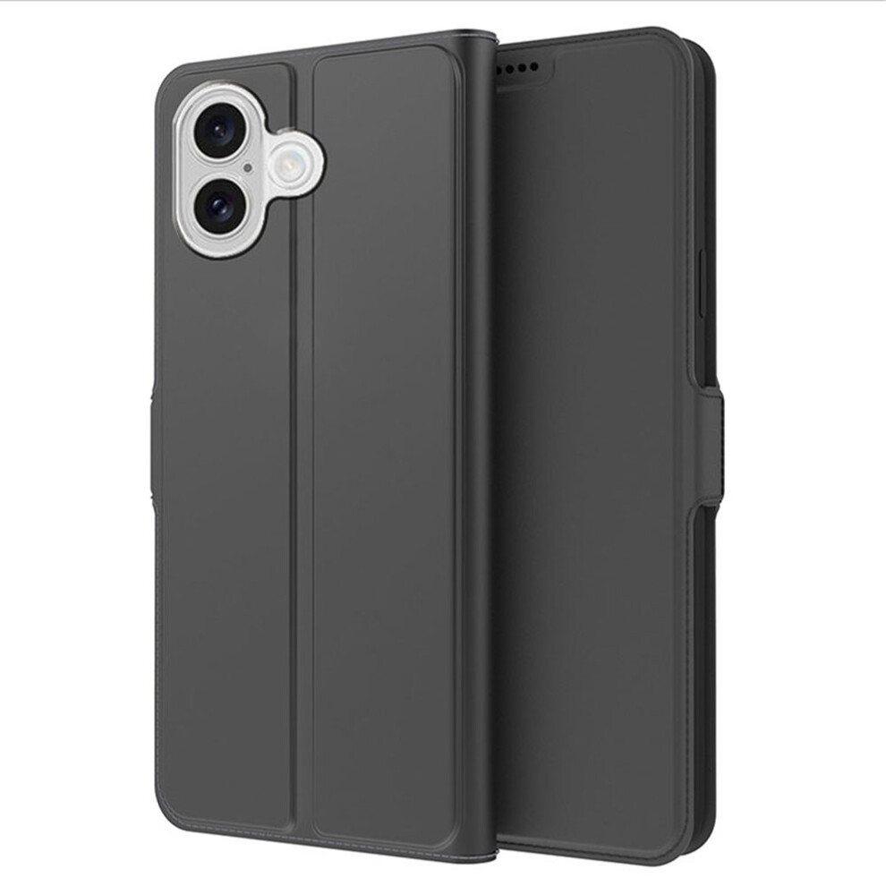 (Black) For Iphone 17 Case Shockproof Tpu Inner Shell Leather Phone Cover Card Slot Black 6914296942668