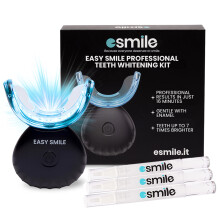 ESMILE Teeth Whitening Kit with 16 LED Light – Professional Home Whitening System for Sensitive Teeth – Fast Stain Removal, Enamel Safe, Includes