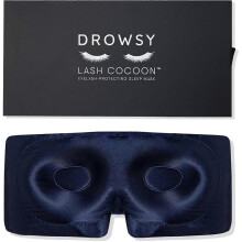 Lash protection silk sleeping eye mask, suitable for natural eyelashes and grafted eyelashes. Deep eye mask, zero pressure, complete blackout, f