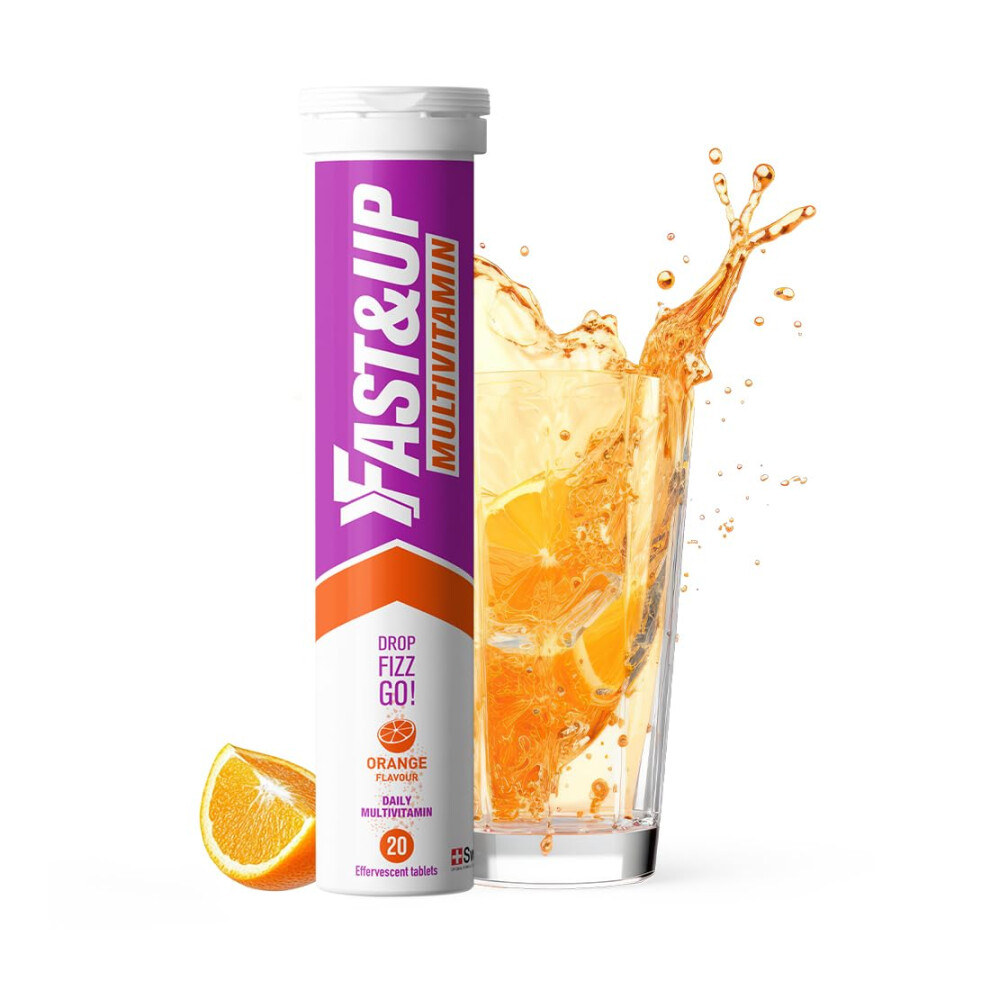 Fast&Up Orange Multivitamin Â Complete Multivitamin Supplement Â All Day Energy Â 20 Effervescent Tablets Â Supports Immune System Â