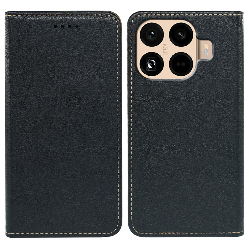 (Black) For Xiaomi 15T Pro Case Wallet Rfid Blocking Leather Phone Cover Strong Magnetic Closure Black 6914296678031