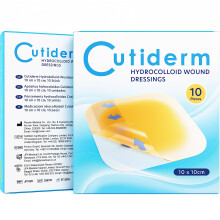 Cutiderm Bordered Hydrocolloid Dressings 10 x10 cm - Pack of