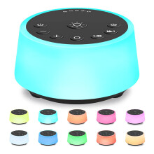 Color Noise Sound Machines with 10 Colors Night Light 25 Soothing Sounds and Sleep White Noise Machine 32 Volume Levels 5 Timers Adjustable Brightnes