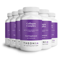 Theonia Collagen Complex Hyaluronic Acid & Sea Kelp Vitamin E, C, Biotin - Healthy Nails, Skin, Hair Joints Metabolism - Type 1 Marine Supplement - 6