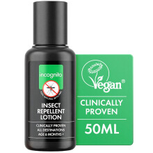 Incognito Insect Repellent Lotion 50ml | Protects for Up to 7 Hours | Natural DEET Free Formula | Insect Repellent & Moisturiser for Soft Protected S