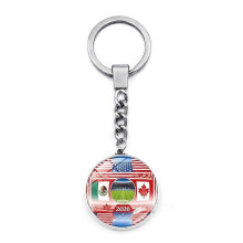 (XSWX9204-13) 2026 World Cup Football Fan-Themed Double-Sided Keychain
