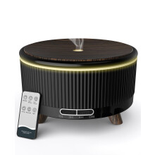 500mL Essential Oil Diffusers for Home, Aromatherapy Diffuser, Room Aroma Scent Diffuser, Wood grain black