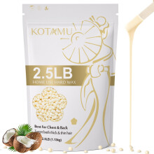 KOTAMU Hard Wax Beads for Women & Men Hair Removal, Cream Wax Beans for Full Body Sensitive Skin Chest Back Leg Facial Bikini Brazilian Waxing, 1.13k