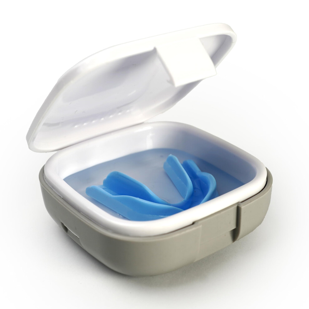 Encase Dental Retainer Case With Dental Bath Â Dual Purpose Hygienic Denture Case For Storage And Immersion Of Mouthguards, Ortho Retainers + Dental
