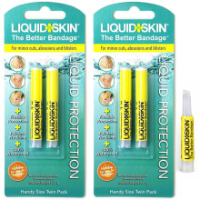 Liquid Skin Liquid Plaster – Waterproof Liquid Bandage for Cuts Wounds & Cracked Skin – Transparent FastDry Second Skin Protection – No-Sting Ki