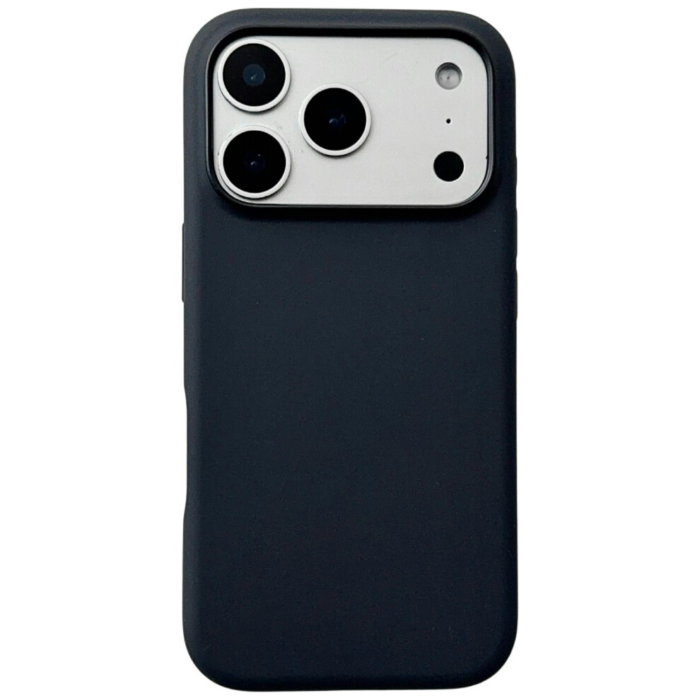 (Black) For Iphone 17 Pro Compatible With Magsafe Liquid Silicone Phone Back Cover (No Logo) Black 6914292109249
