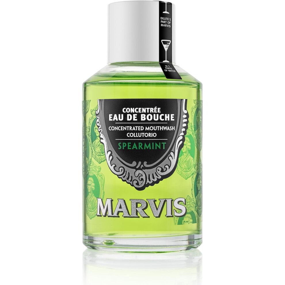 Marvis Concentrated Mouthwash Spearmint, 120Ml, Alcohol Free