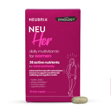 NEUBRIA NEU HER Multivitamin for Women with Botanicals – 38 Active Nutrients, Minerals Iron, Zinc, Vitamin D3, B12, Herbal Extracts, Cognitive Formu