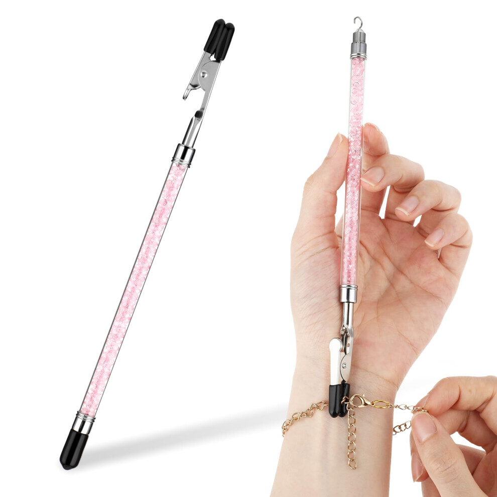 Lusofie Bracelet Helper Tool Stainless Wearing Assistance Tool On Yourself Aid Jewelry Quick Wear And Removal Metal Hook Equipment For Bracelet Neckl