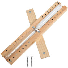 15-Minute Natural Sauna Hourglass with 2 Stainless Steel Screws for Saunas, Steamers, Showers & Baths