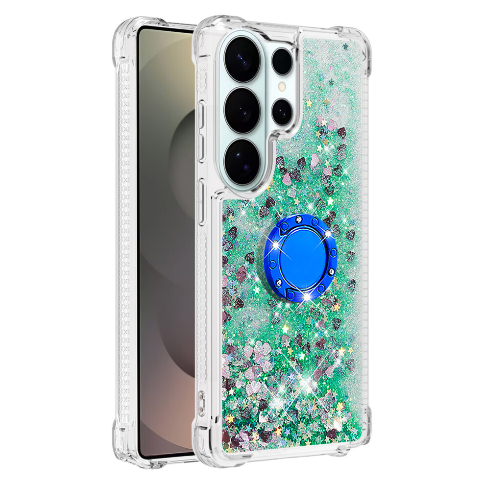 ( / Hearts) For Samsung Galaxy S26 Ultra Tpu Case With Kickstand Quicksand Shockproof Cover Green 6914294550230