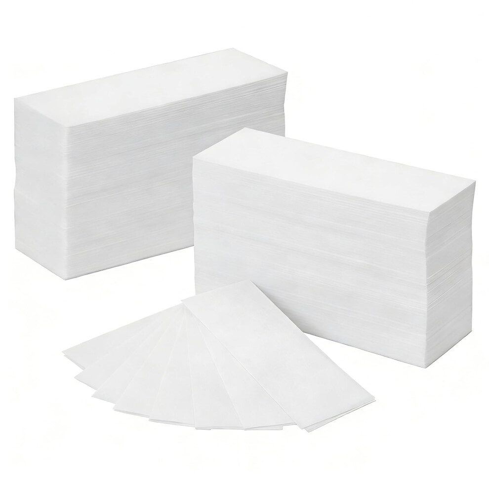 Kutke 400 Pcs Non-Woven Wax Strips For Arms,Facial Wax Strips For Women Men,Strips Non-Woven Epilating Bikini Wax Papers For Arms, Eyebrow Hair, Underarms