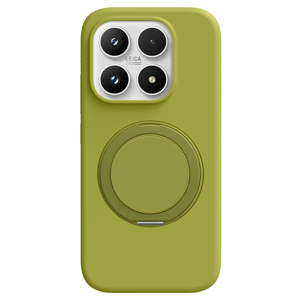 (Green) For Xiaomi 17 Magnetic Case Rotating Kickstand Liquid Silicone Pc Phone Cover Skin Touch Green 6914295255769