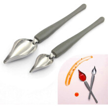 Stainless Steel Spiked Spoons for Chef Art - 2pcs Gray Chocolate Dessert Baking Tools