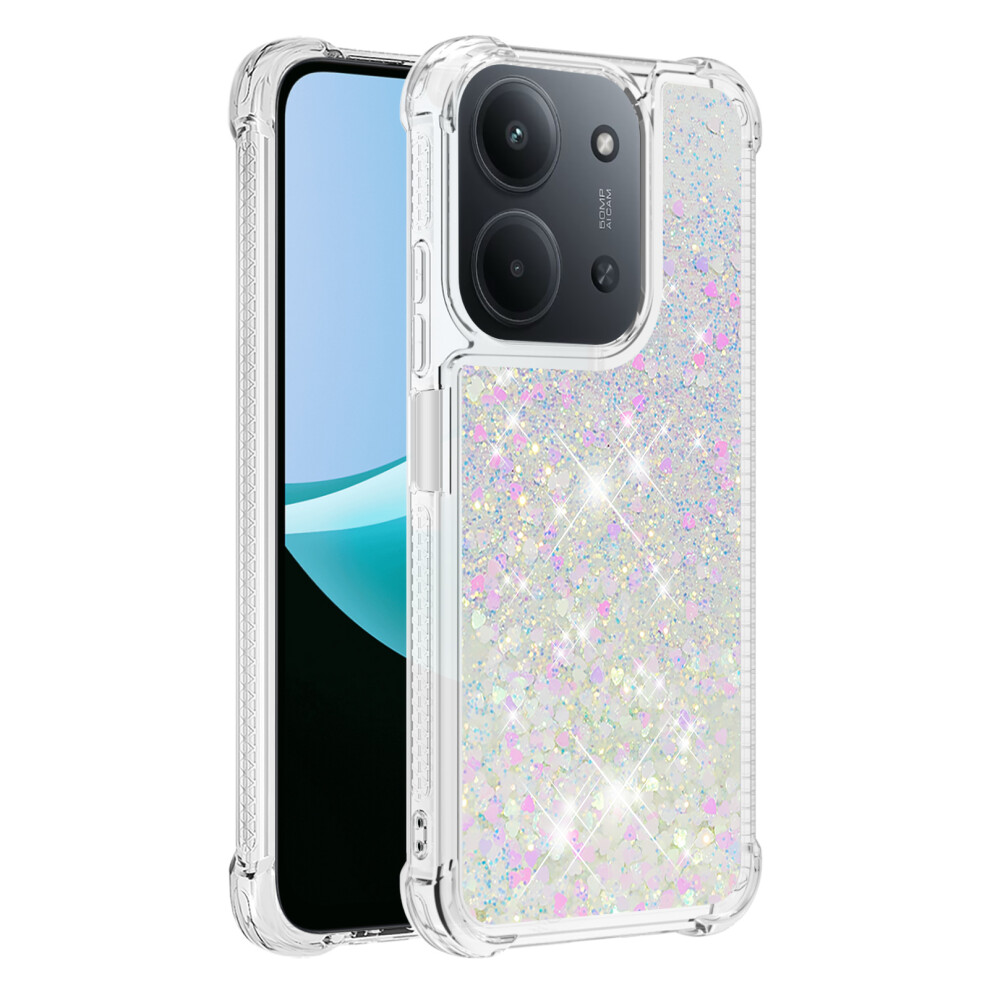 (Laser / Hearts) For Xiaomi Redmi 15C 4G (Global) (171Mm) Tpu Case Glitter Quicksand Shockproof Phone Back Cover 6914296110258