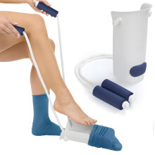 Sock Aids for Putting Socks On and Off - Easy to Use Sock Assistant Puller with Foam Handles for Elderly, Men, Women, Disabled, Pregnant Women Pullin