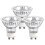 GU10 35W Dimmable Halogen Bulbs 220V Warm White 2800K Spotlight 3-Pack 1