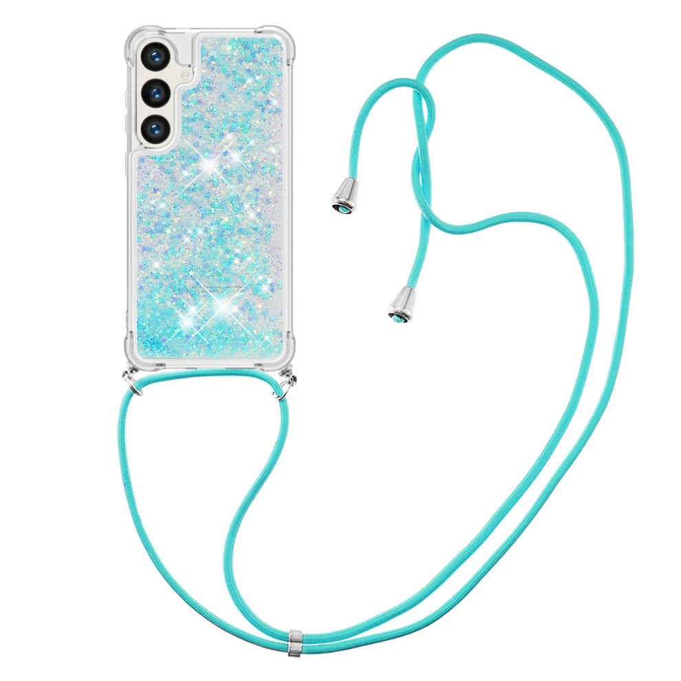 ( / Pentagram) For Samsung Galaxy S26 Tpu Case Quicksand Phone Cover With Lanyard Blue 6914299532590