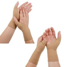 Dacitiery 2 Pairs Gel Hand Wrist Support Brace Thumb Injury Pads,Wrist and Thumb Support for Arthritis, Joint Pain, Compression Gloves for Sports Dai