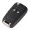 Étui pliable pour clé télécommande Opel 2 boutons Hu100 1
