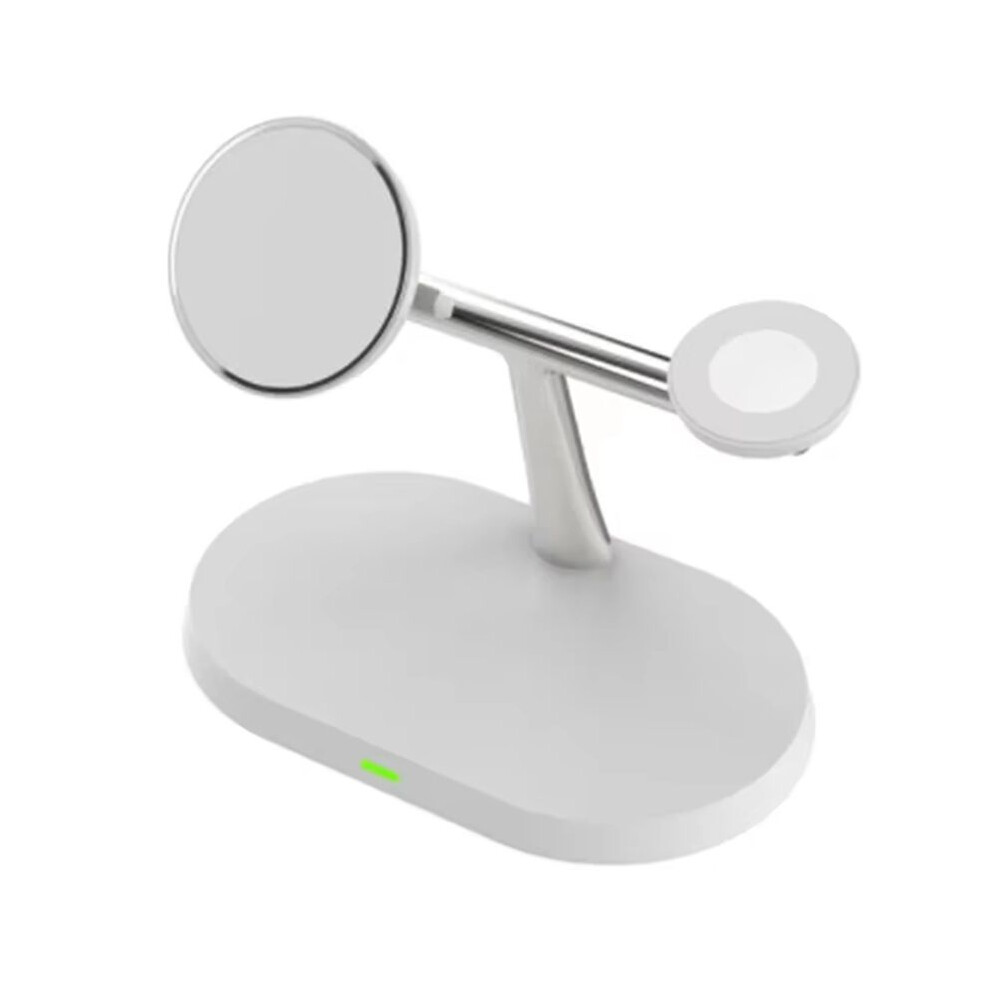 Photos - Power Tool Battery Jojomino 3 in 1 Magnetic Wireless Charger Super Fast Charging Station for Most Smartphones Watch and Earbuds White 