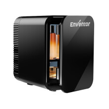 Enventor Mini Fridge 4 Litre/ 6 Can, AC+12V DC Power, Portable Cooler & Warmer for Bedrooms, Home, Car, Travel/Skincare, Cosmetics/Fruit and Drinks,