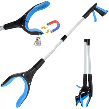 Bemece Grabber Stick, Magnetic Helping Hand Grabber, Rotating 360Litter Picker for Adults, Disabled, Elderly-Sky Blue, 1PC(83cm/32.65’’)