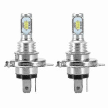 2 kpl H4/9003/Hb2 supervalkoisia 6000k CSP LED-ajovalopolttimoita - ihanteellinen lahja