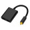 Dual Port Digital Optical Audio Splitter Adapter - Black (1pc) 1
