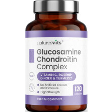 NaturesVits Glucosamine Sulphate and Chondroitin High Strength Supplement, 120 C