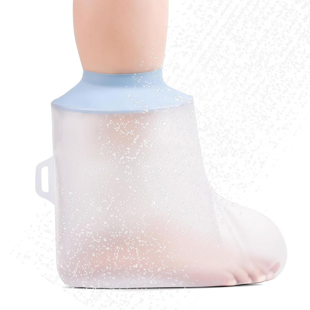 Igeaiie Waterproof Foot Cover For Shower, Reusable Cast Protector For Adult Foot And Ankle, Watertight Cast Bag For Bandages And Wound Care, Comforta