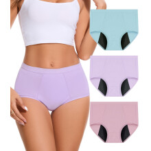 Bobelle Wear Incontinence Pants for Women, Leak Proof Washable Reusable High Absorbency Period Underwear, Heavy Flow Bladder Leak 3 Pack (Multicolor0