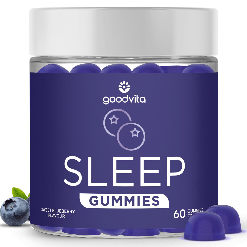 Goodvita Sleep Gummies X60 | High Strength Natural Alternative To Melatonin | Deepsleep Formula Magnesium Glycinate, Ashwagandha, L-Theanine | Bedti