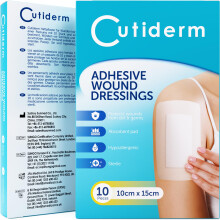 Cutiderm Adhesive Wound Dressing 10cm x 15cm - Pack of 10