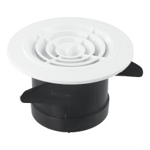 Adjustable Airflow Wall Vent Cover Round ABS Grille for Optimal Ventil