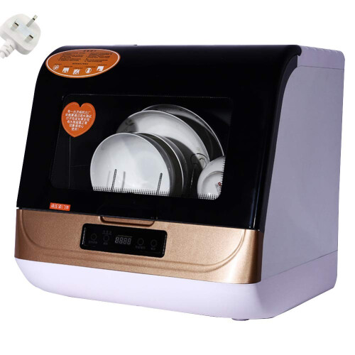 SKDE Mini Dishwasher Portable Table,Compact Countertop Dishwasher Portable,Fully Automatic 70 High Temperature Cleaning, Sterilization, Drying, wit