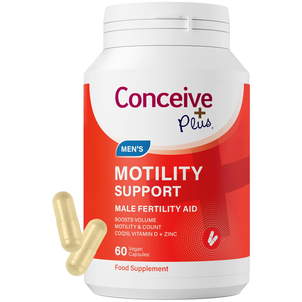 Conceive Plus Men's Motility Support Supplement - Boost Sperm Quality & Count - Male Fertility Supplements For Hormonal Balance, Reproductive Health