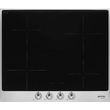 Induction hob with 4 heating zones from Smeg Classica - SI364FXM