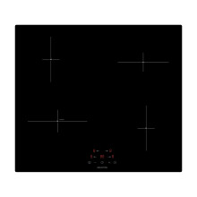 Statesman IHZ460 4 Zone Induction Hob Cooktop, Black Glass Cooker, Touch Control, 6800W, 60cm,9 Stage Power Settings, Child Lock, Programmable Timer,