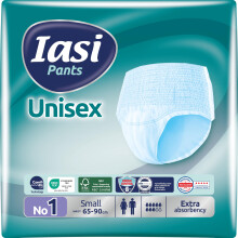 IASI Unisex High Protection Pants, 14 Disposable Absorbent Underpants, Extra Absorbency, Size S, 14 Units