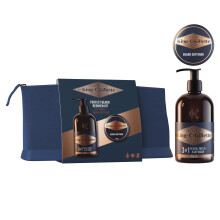 King C. Gillette Beard Regimen Kit for Men, Face and Beard, 3in1 Wash 350ml and Softener 100ml, Cleansing and Conditioning